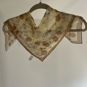 vintage floral scarf